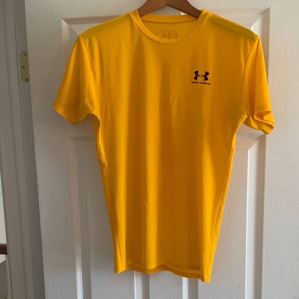 Under Armour Men's Bright Yellow Short Sleeve Tee
